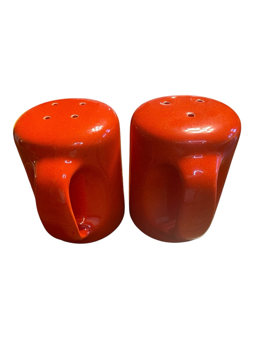 Omnibus | MCM Made in Japan Red Ceramic Salt & Pepper Shakers